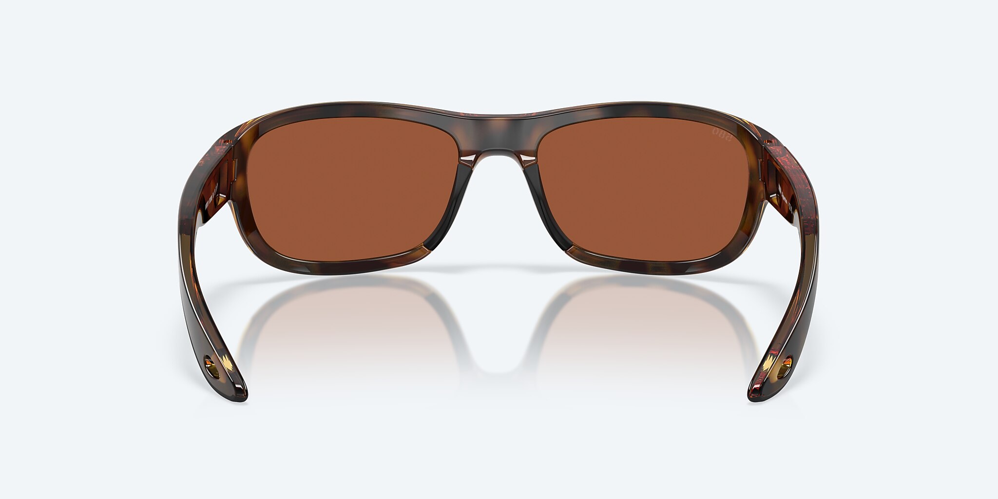 Sunglasses Costa Clipperton M (58-18) with Green Mirror lens and Tortoise frame Image 4 of 7