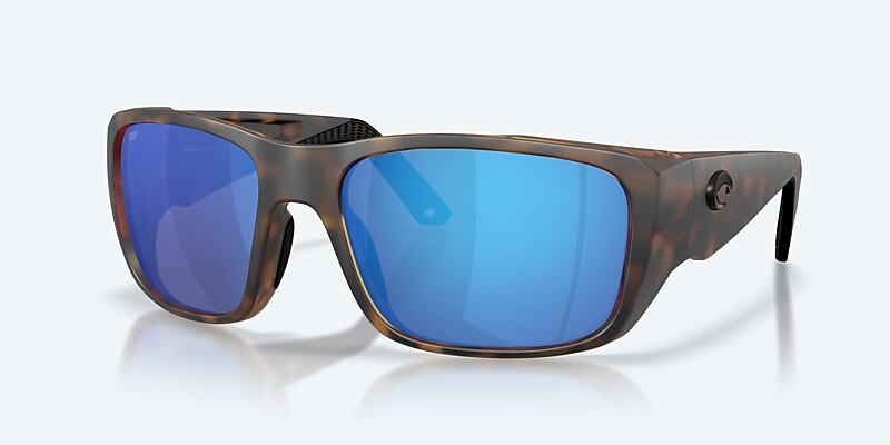 Sunglasses Costa Crudo XXL (64-21) with Blue Mirror lens and Matte Tortoise frame Image 1 of 9
