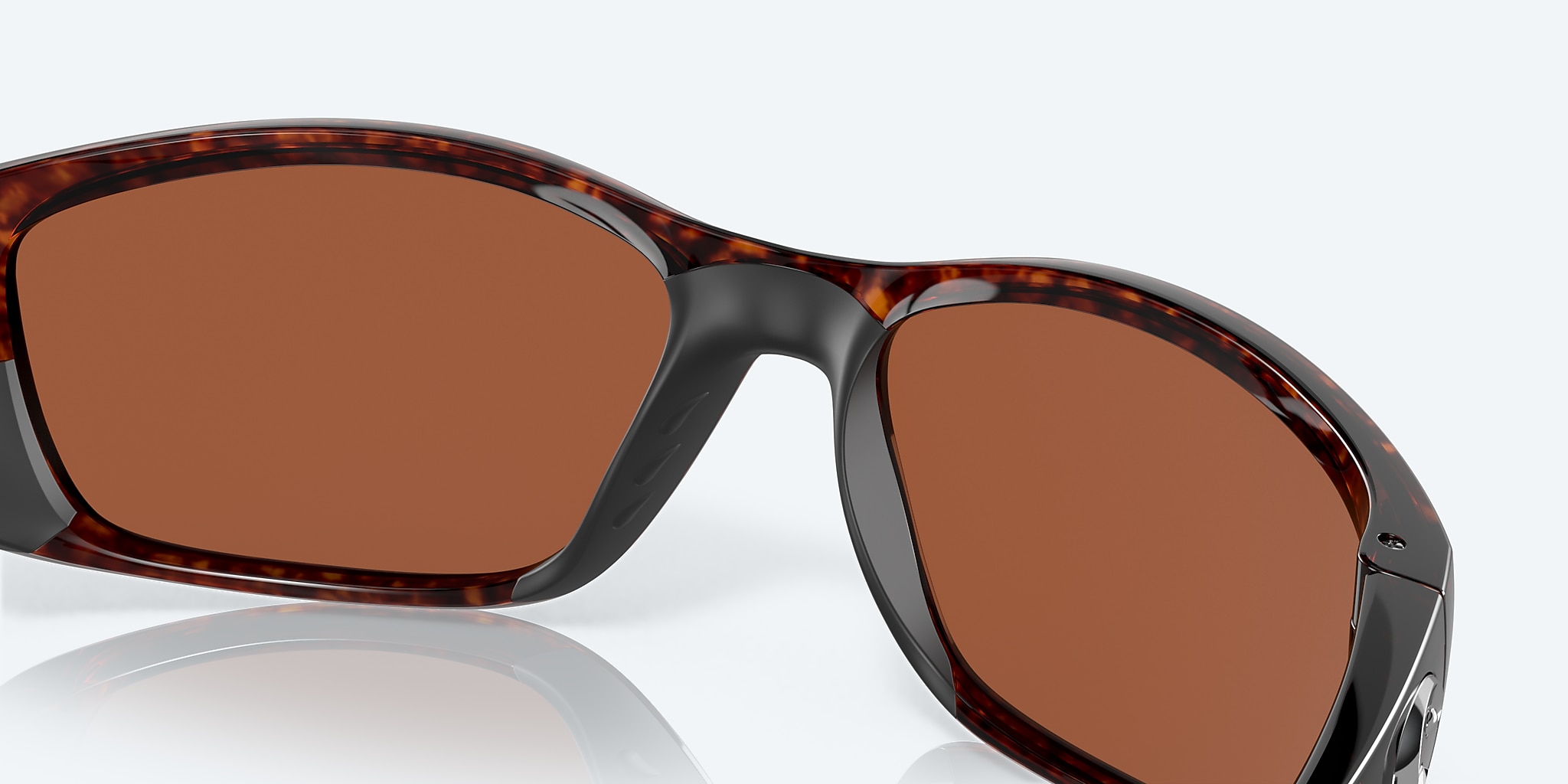 Sunglasses Costa Fisch XL (64-17) with Green Mirror lens and Tortoise frame Image 7 of 7
