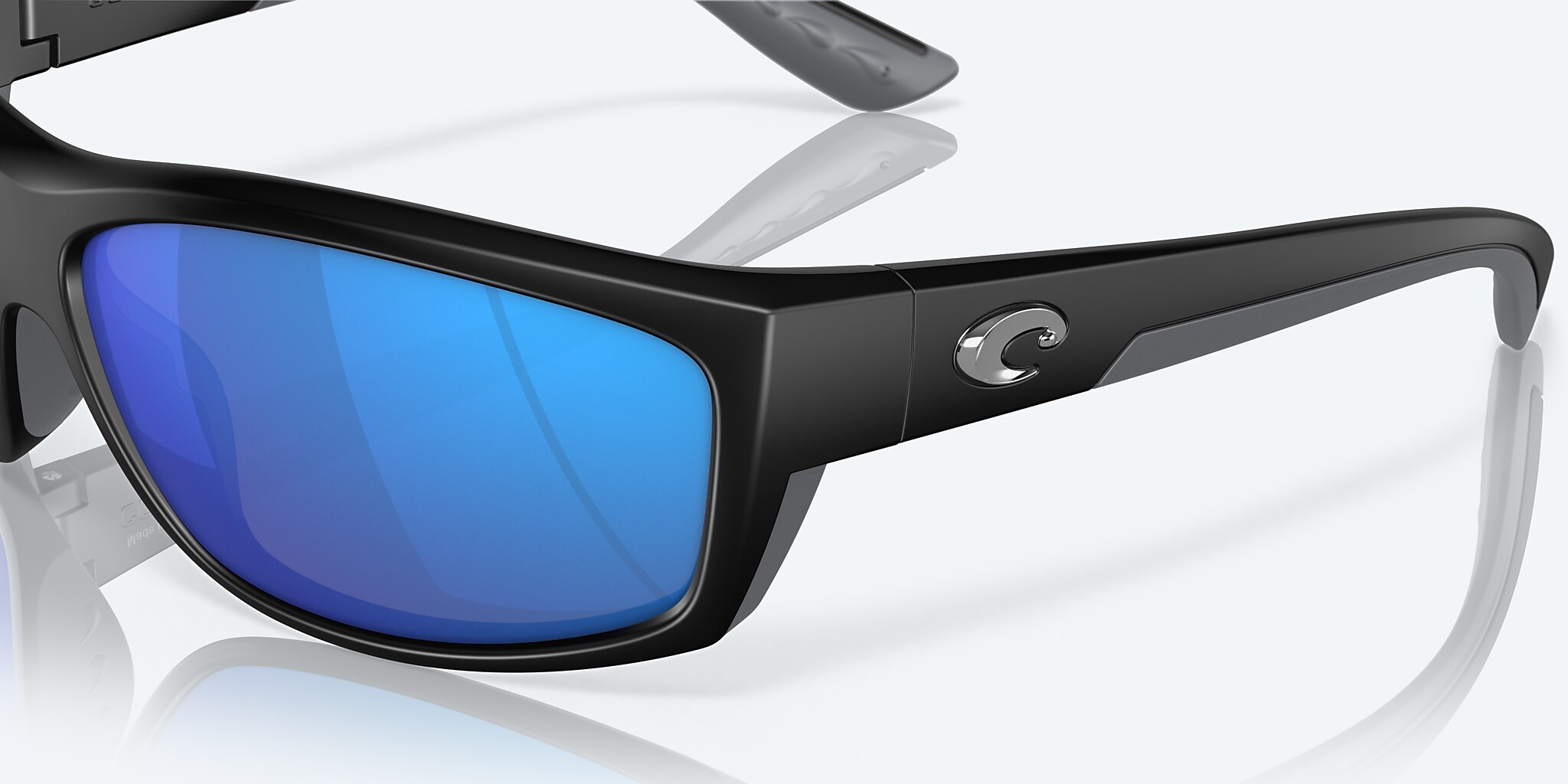 Lunettes de soleil Costa Saltbreak L (65-12) avec Effet miroir bleu verre et Noir mat monture Image 6 de 7