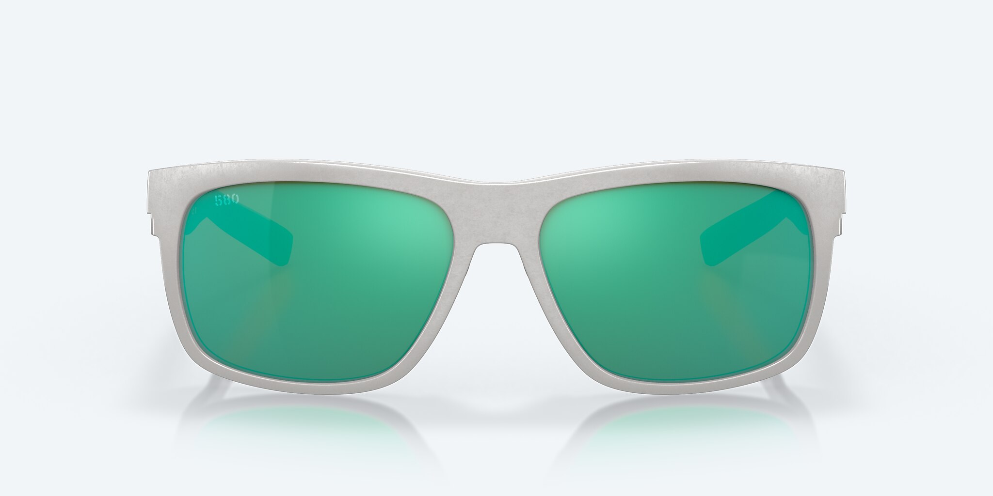 Sunglasses Costa Baffin L (58-16) with Green Mirror lens and Light Gray frame Image 2 of 7