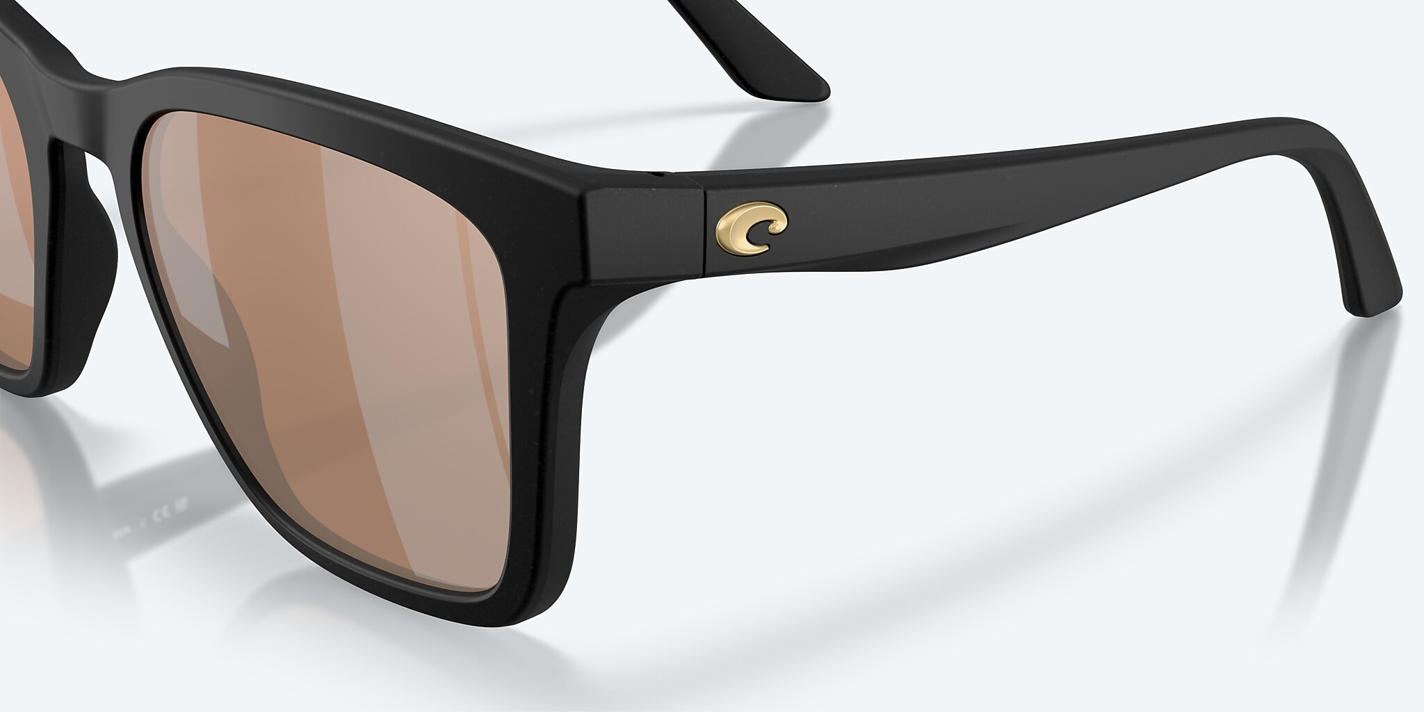Sunglasses Costa Sunlace XL (55-19) with Copper Silver Mirror lens and Netplus Black frame Image 6 of 7