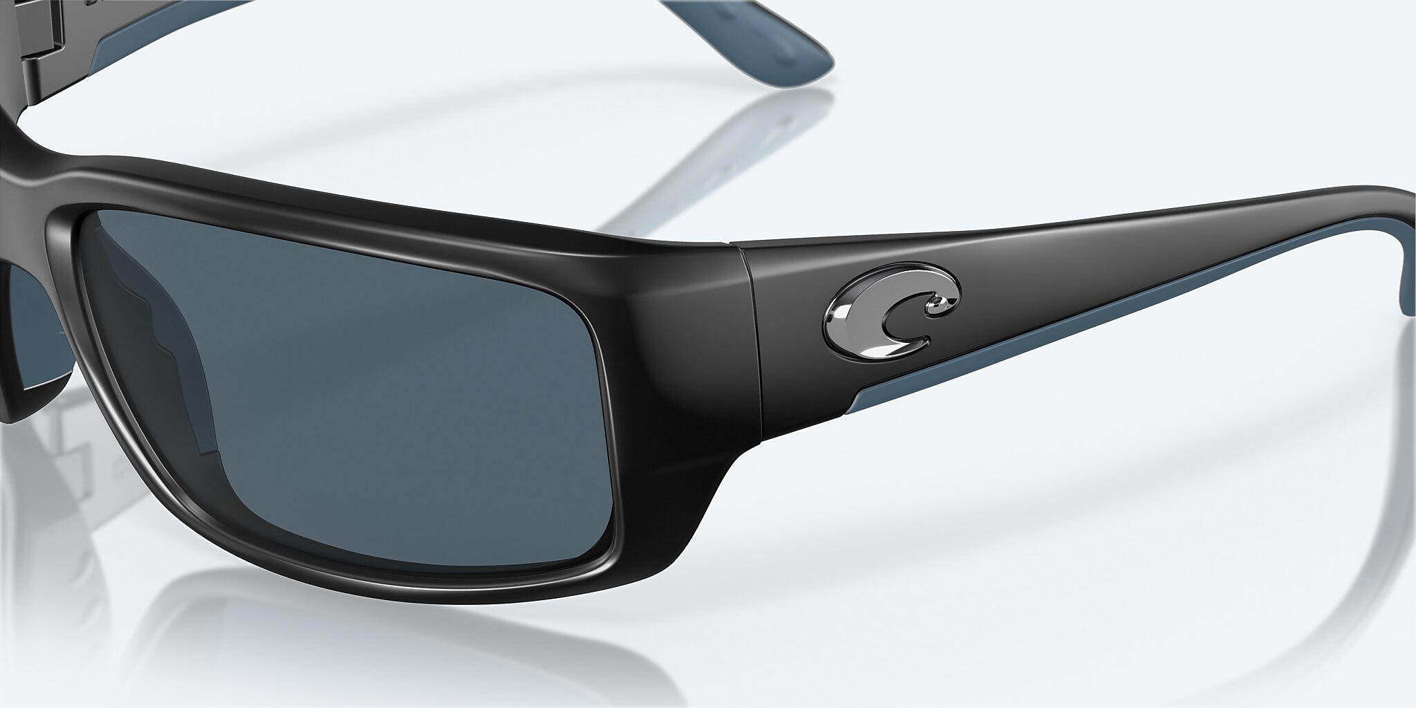 Sunglasses Costa Fantail M (59-14) with Gray lens and Matte Black frame Image 6 of 7